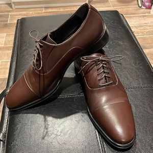 Brown lace up shoes